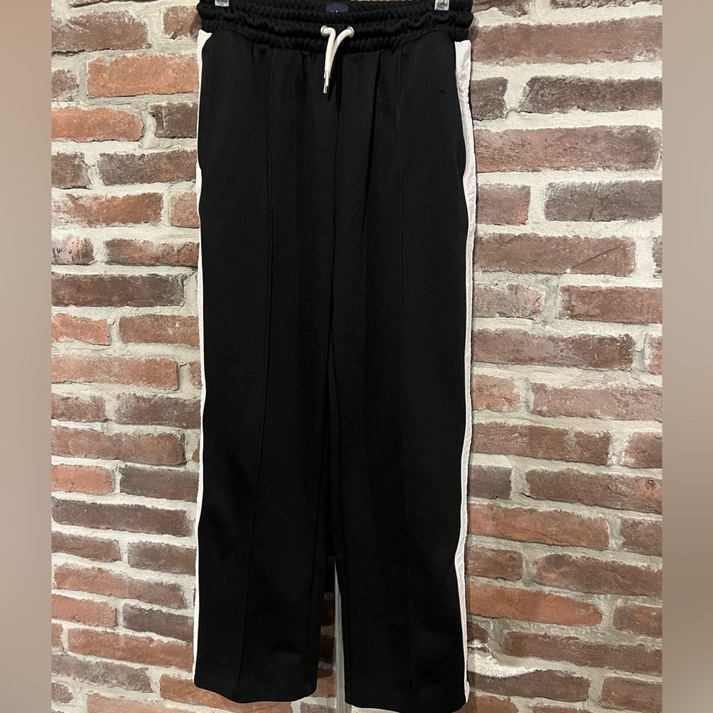 Gap Black Track Pants with White Stripes Size Small P - Picture 4 of 14